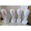 Image 1 : 4 Long neck Hard Plastic Manequin Heads