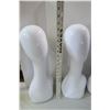Image 2 : 4 Long neck Hard Plastic Manequin Heads