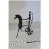 Image 2 : Iron Mid Century Charriot From Italy