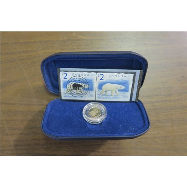 Polar Bear 2000 Special Edition Toonie & Stamps