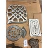 Image 2 : Lot of Cast Stove Pot Holders, Door, Etc