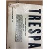 Image 2 : No Trespassing Sign 13 X 9" - Department of National Defense