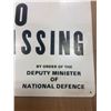 Image 3 : No Trespassing Sign 13 X 9" - Department of National Defense