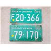 Image 1 : 2 1969 LICENSE PLATES