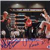 Image 2 : Ralph Macchio/William Zabka Framed Autographed Karate Kid 8X10 Photo (Frozen Pond COA)