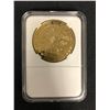 Image 2 : 23K GOLD PLATED SLABBED  PELE  COIN