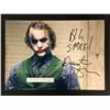 Image 2 : HEATH LEGER SIGNED THE DARK KNIGHT 8 X 10 (RA COA)