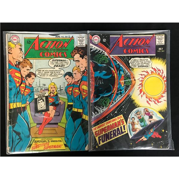 ACTION COMICS #365-366 (DC COMICS)