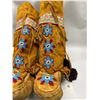 Image 2 : First Nations Beaded Footwear Mukluks Foot Approx: 10x3.5" & 14"Tall