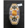 Image 1 : First Nations Beaded Shoulder Strap Cover Guitar? Handbag? Approx 7x3.5"