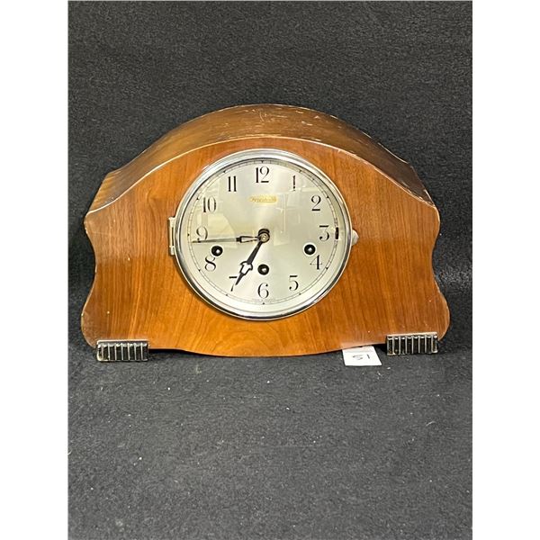 Forestville Chime Clock w/key France Approx: 13.5"W 8.5"T 6"D