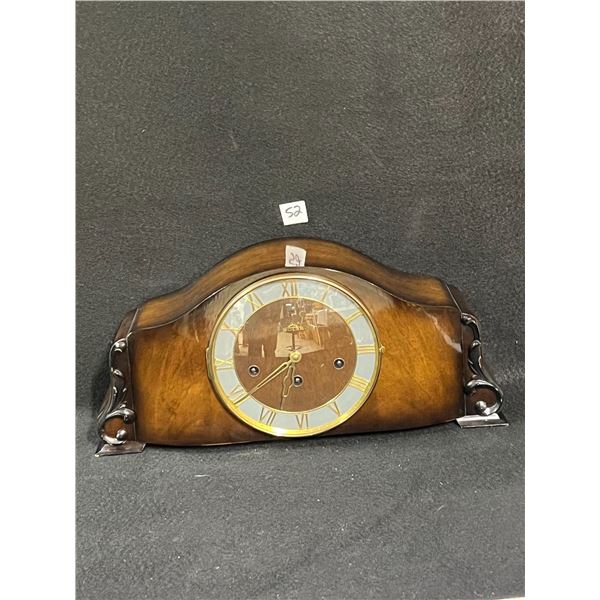 Solar Chime Clock w/key German Approx: 18.25"W 8.25"T 5.75"D