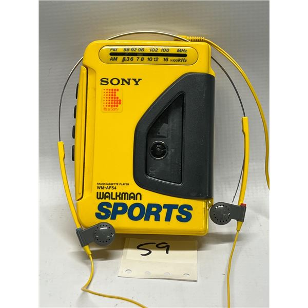 Sony Sports Walkman Radio Cassette player NO Tune dial WM-AF54