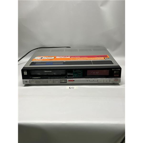 Sony Betamax Beta Video Cassette Recorder SLHFR30 Appr 17x14"