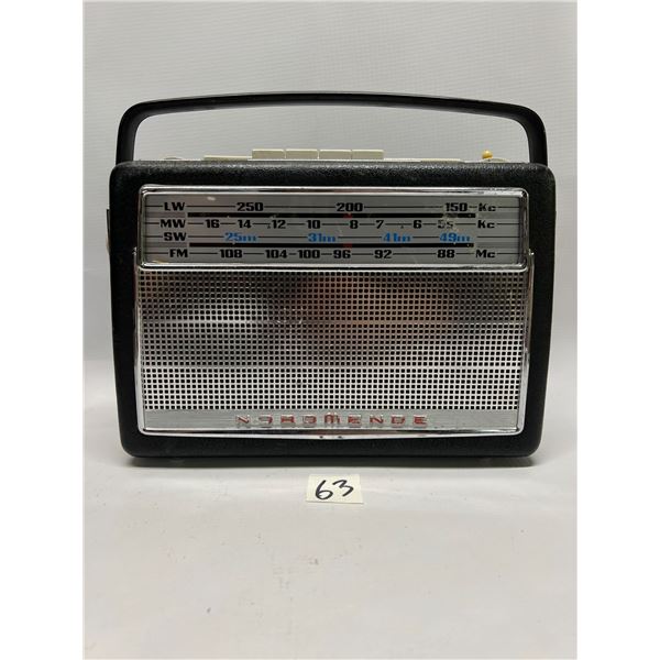 Vintage Nordmende Transita Export Radio West Germany Appr: 9.75x7"