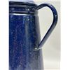 Image 2 : Blue Speckled Metal Coffee Percolator / Kettle Appr: 10.5"T 6.5"W