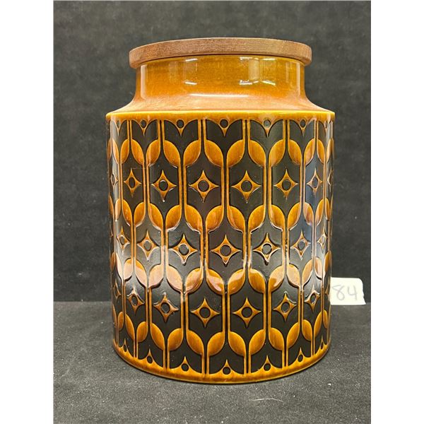 Vintage Hornsea Heirloom England Canister w/lid Approx: 7.75"T 5.5"W