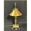Image 1 : Brass Orient Express Table Lamp w/ Adjustable shade Approx: 20"T 5"W