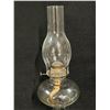Image 2 : Vintage Embossed Glass Oil Lamp Approx: 18"T 6"w