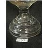 Image 3 : Vintage Embossed Glass Oil Lamp Approx: 18"T 6"w