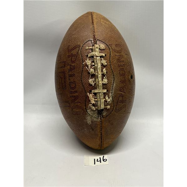 Vintage Spalding Top Grain Leather Football