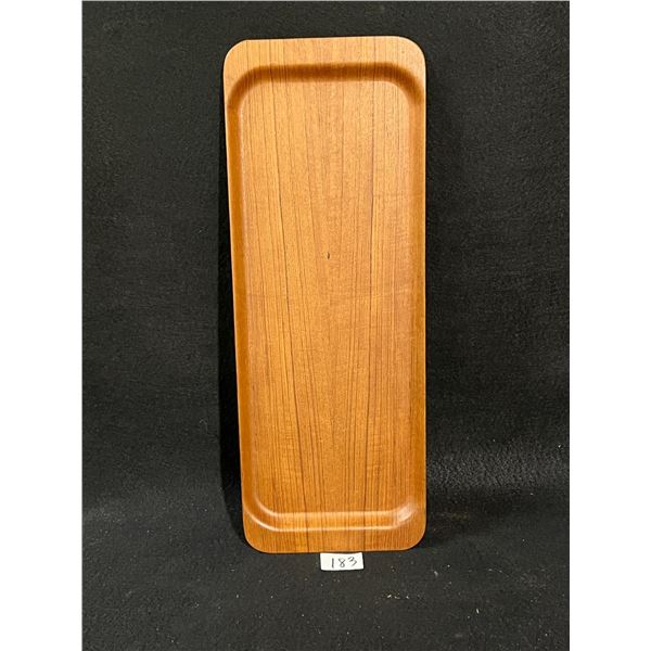 Vintage Teak Serving Tray By Silva Sweden Approx: 22x8.25"