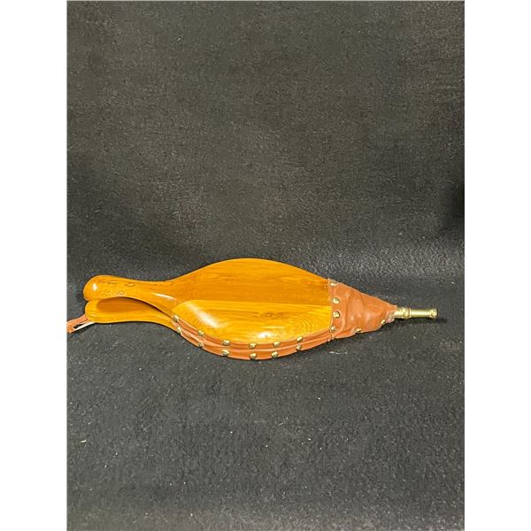 Fireplace Bellows Air Blower Metal Nozzle Camping BBQ Approx: 19x7.5"