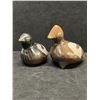 Image 1 : 2 Small Ceramic Bird Firgurines Mexico (larger one approx: 3.75x3.75")