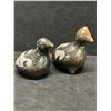 Image 2 : 2 Small Ceramic Bird Firgurines Mexico (larger one approx: 3.75x3.75")