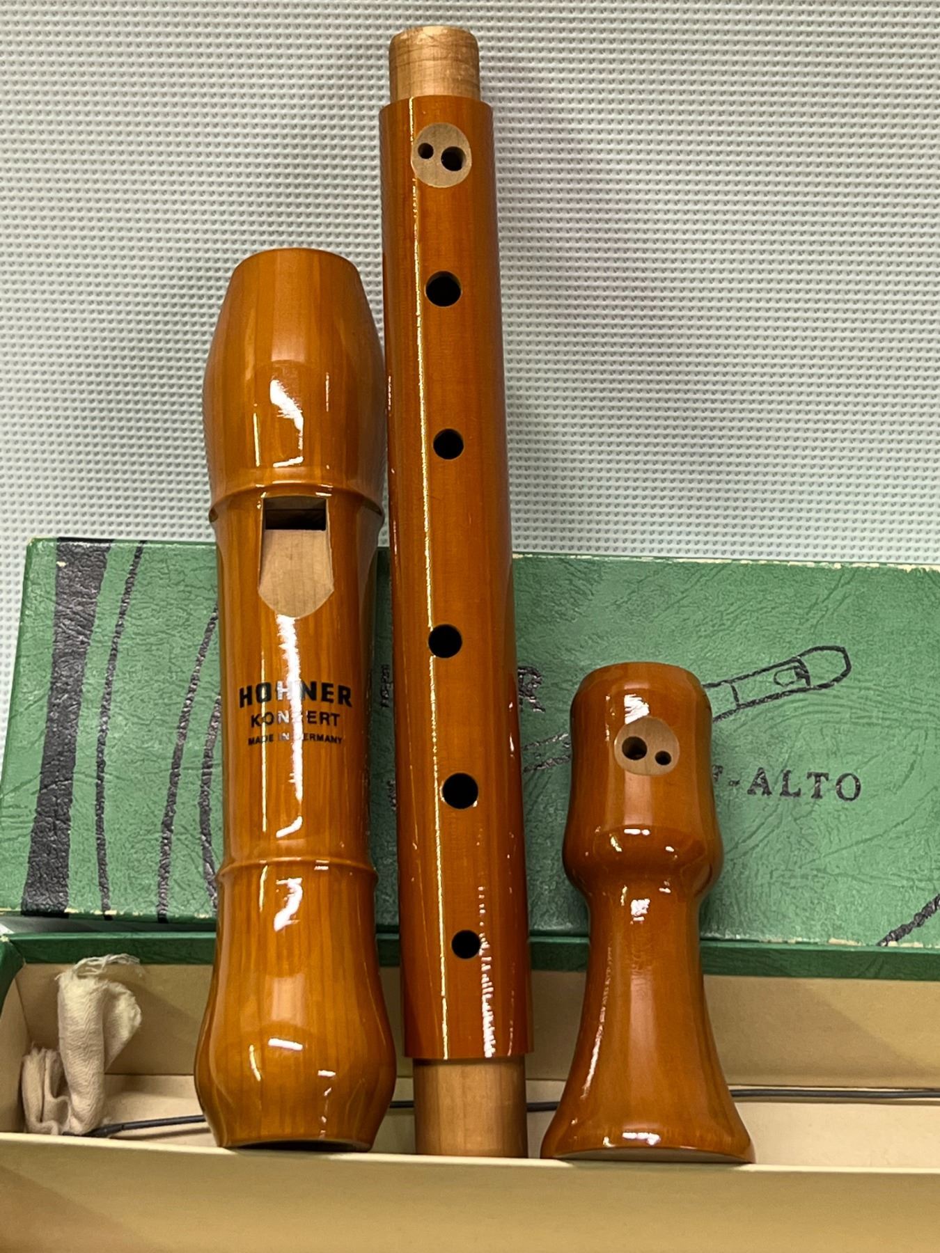 Vintage Hohner Germany FAlto Recorder Flute w/box