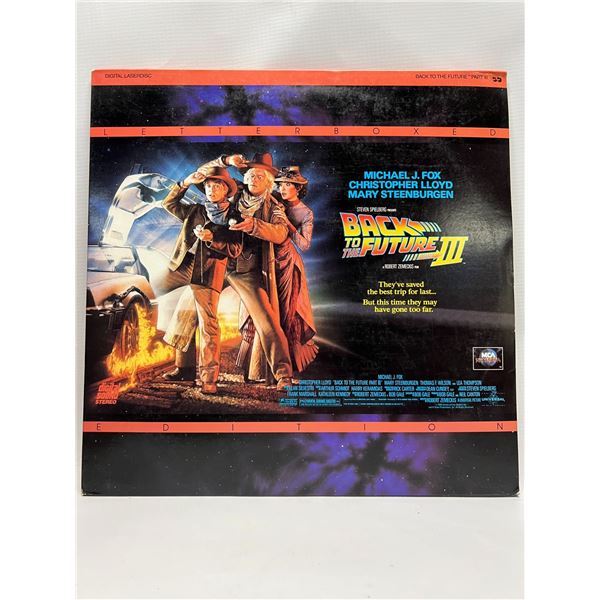 Back To The Future III Letterboxed Edition Laserdisc