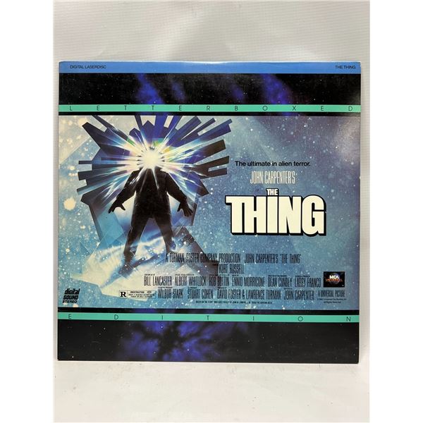 THE THING Letterboxed Edition Laserdisc