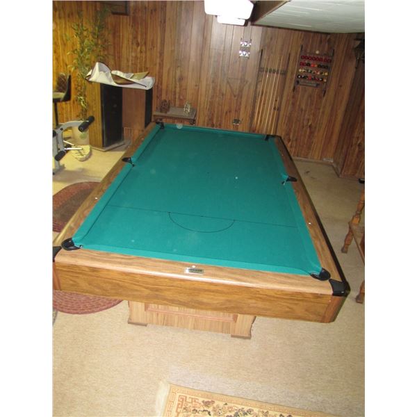 Brunswick Commander pool table 44 by 88 play area approximately. with