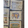 Image 4 : Egyptian Papyrus Paintings x10 (Art - Unframed) Average 17"w x 25"h