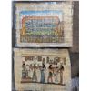 Image 5 : Egyptian Papyrus Paintings x10 (Art - Unframed) Average 17"w x 25"h