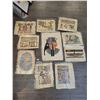 Image 1 : Egyptian Papyrus Paintings x10 (Art - Unframed) Average 17"w x 25"h