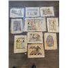 Image 1 : Egyptian Papyrus Paintings x10 (Art - Unframed) Average 17"w x 25"h