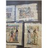 Image 4 : Egyptian Papyrus Paintings x10 (Art - Unframed) Average 17"w x 25"h