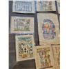Image 2 : Egyptian Papyrus Paintings x10 (Art - Unframed) Average 17"w x 25"h