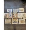 Image 1 : Egyptian Papyrus Paintings x11 (Art - Unframed) Average 17"w x 25"h