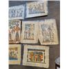 Image 3 : Egyptian Papyrus Paintings x11 (Art - Unframed) Average 17"w x 25"h