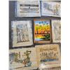 Image 2 : Egyptian Papyrus Paintings x11 (Art - Unframed) Average 17"w x 25"h