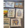 Image 3 : Egyptian Papyrus Paintings x11 (Art - Unframed) Average 17"w x 25"h