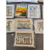Image 4 : Egyptian Papyrus Paintings x11 (Art - Unframed) Average 17"w x 25"h