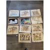 Image 1 : Egyptian Papyrus Paintings x11 (Art - Unframed) Average 17"w x 25"h