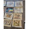 Image 3 : Egyptian Papyrus Paintings x11 (Art - Unframed) Average 17"w x 25"h