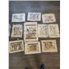 Image 1 : Egyptian Papyrus Paintings x10 (Art - Unframed) Average 17"w x 25"h