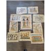 Image 1 : Egyptian Papyrus Paintings x10 (Art - Unframed) Average 17"w x 25"h