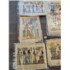 Image 2 : Egyptian Papyrus Paintings x10 (Art - Unframed) Average 17"w x 25"h