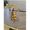 Image 2 : Brass Unicorn 14"h - Brass Cat/Umbrella 5"h - Large Brass Skeleton Key 10"l - Brass Lion Doorstop
